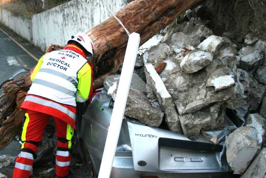 Realistische Notfallszenarien wie  nach einem Erdbeben wurden nachgestellt.