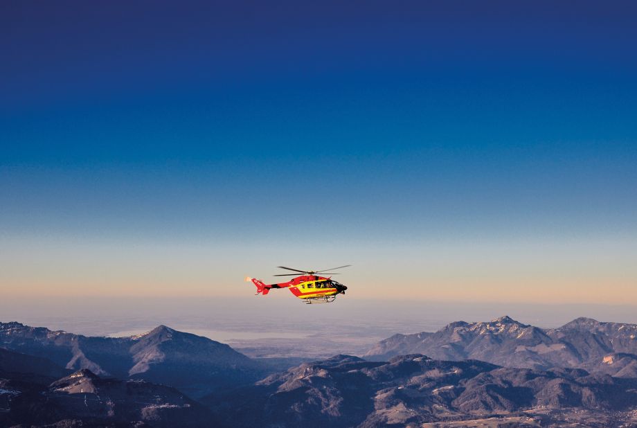 Die Kitz-Ambulance über den Alpen: Der Flug von Rijeka nach Salzburg dauerte 90 Minuten.