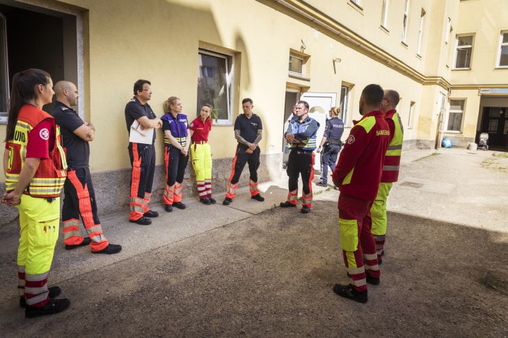 Mitten im Einsatzgeschehen